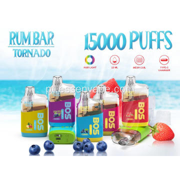 Rum Bar Tornado 15000 Puffs Vape por atacado